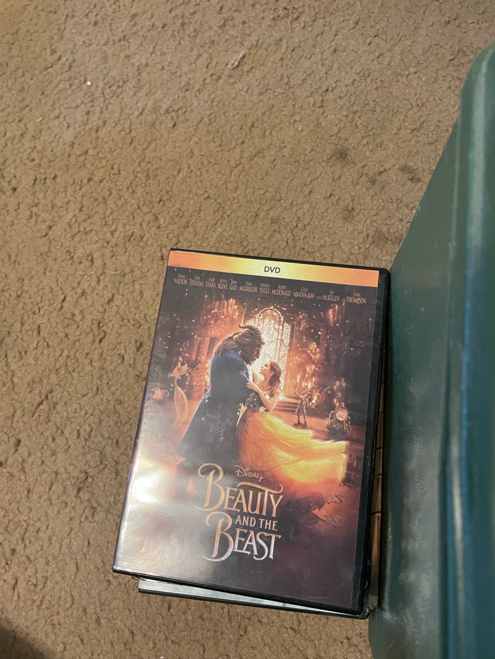 Disney Beauty and the Beast DVD - Yellow and Gold Artwork